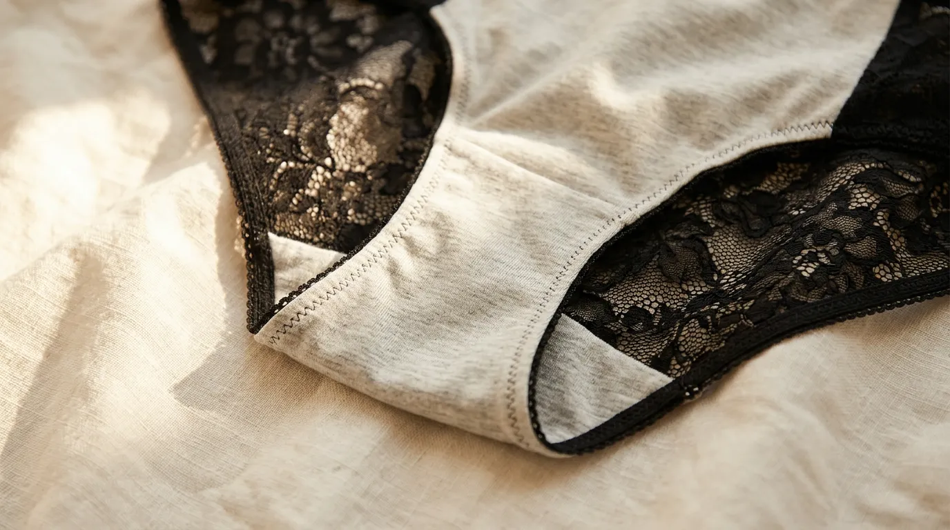 Premium underwear with quality cotton gusset